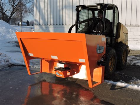 skid steer salt and sand spreader attachment|Skid Steer Salt Spreader .